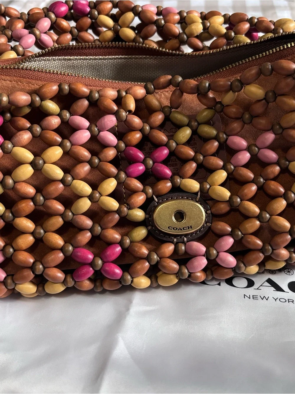 Coach Multicolor Beaded Mini Shoulder Bag Tabby 26